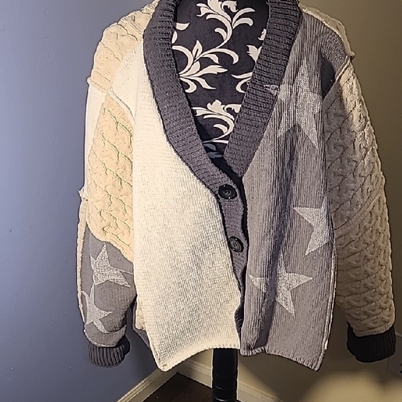 Colorful Patchwork Cardigan - Picture 1 of 3